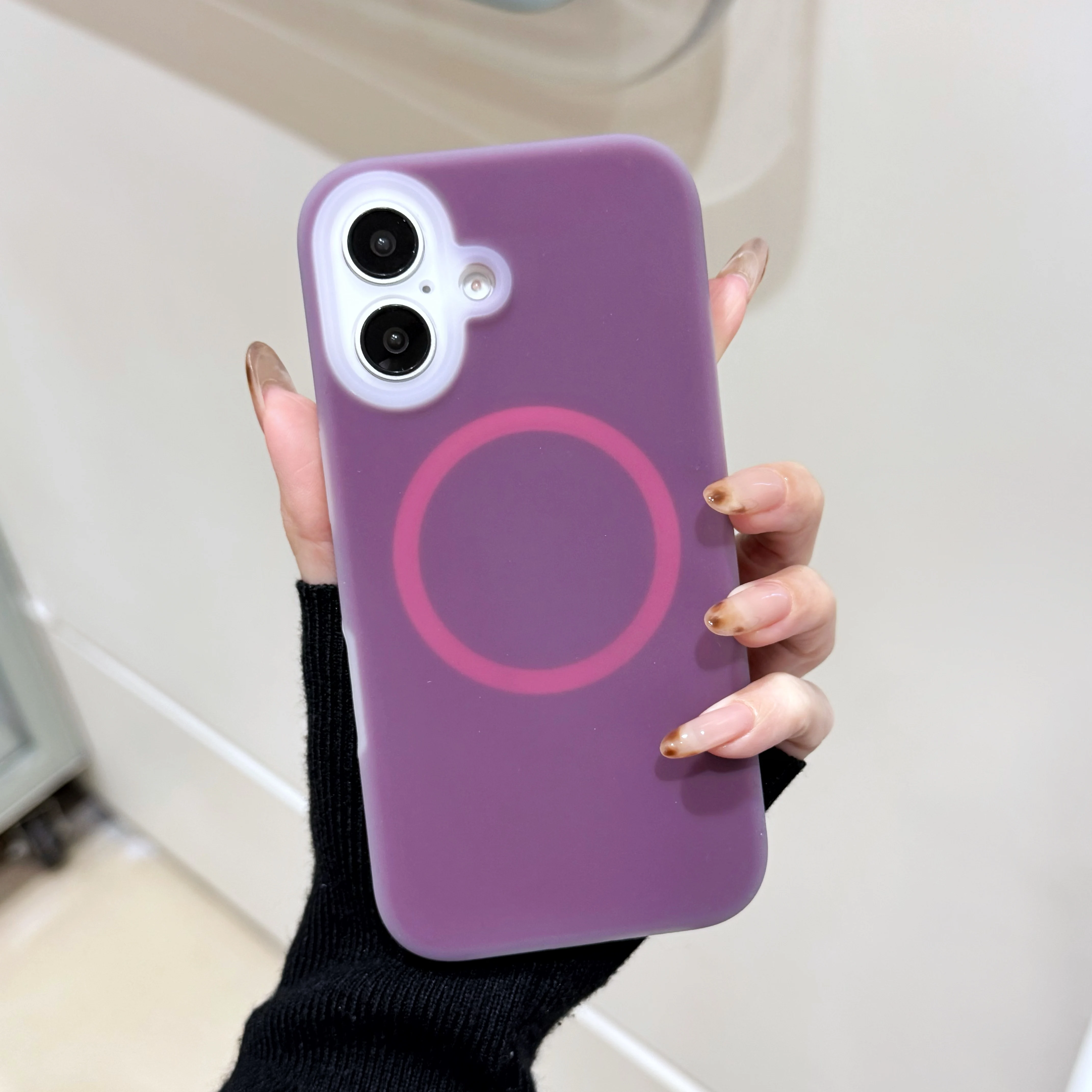 Luxury Chic Jelly Liquid Silicone Magnetic Shockproof Matte Soft Case