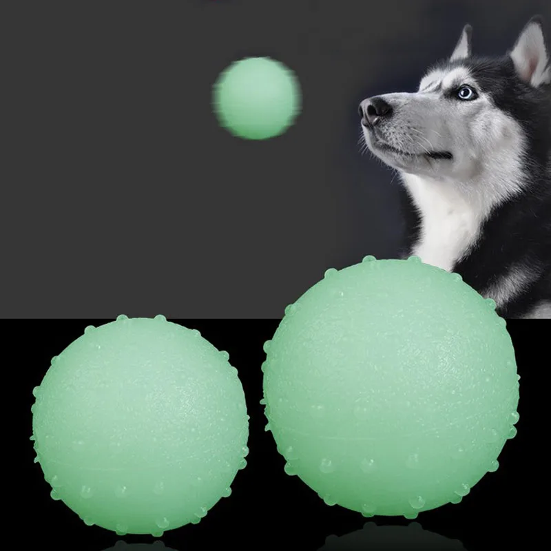 Reflective Solid Dog Toys Ball Pets Dogs Bouncing Ball Toys Pet Training Cat Toy Ball Puppy Interactive Play Toy Pet Supplies pet interactive cat and dog toy pet tumbler leak food ball dog puzzle training toy pet dog toy pet supplies