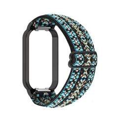 Elastic Nylon Loop Strap for Smart Bands - Active Wristband Bracelet Accessories (Bohemia turquoise)