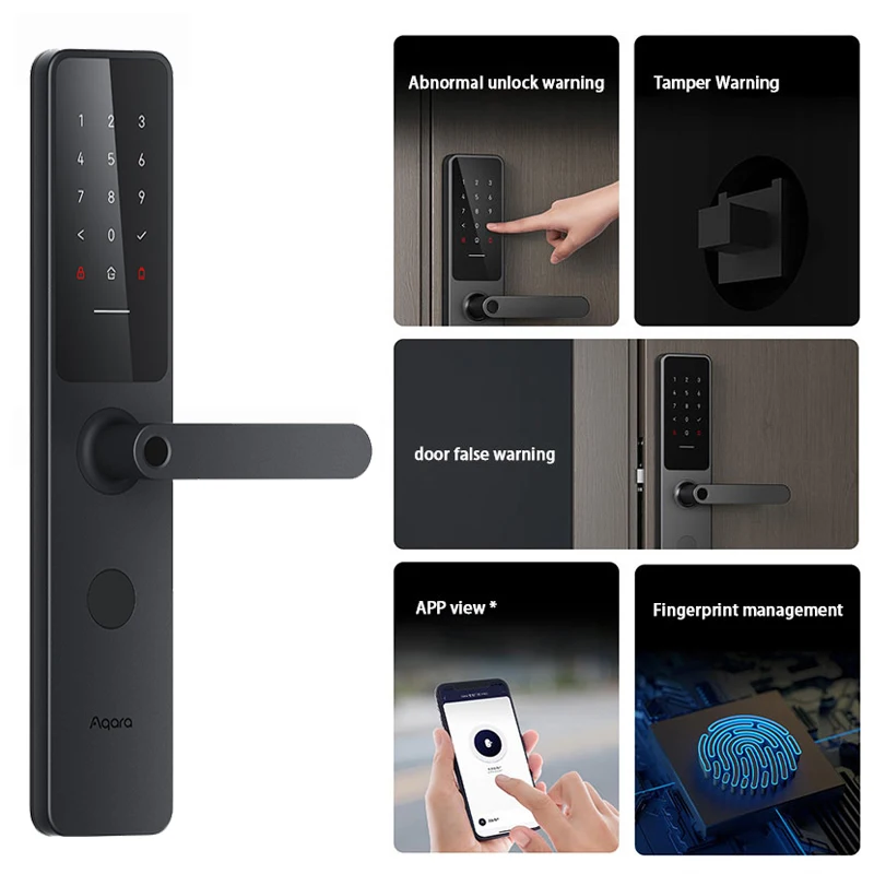 Smart Door Lock A100 Pro Fingerprint Lock APP Bluetooth Password NFC 7 Unlock Wa
