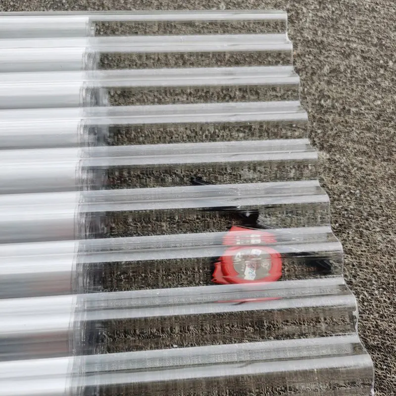 Transparent Tile Roof PC Material Translucent Plastic Tile Outdoor Heat Insulation Rain Shield 2MM Thickness