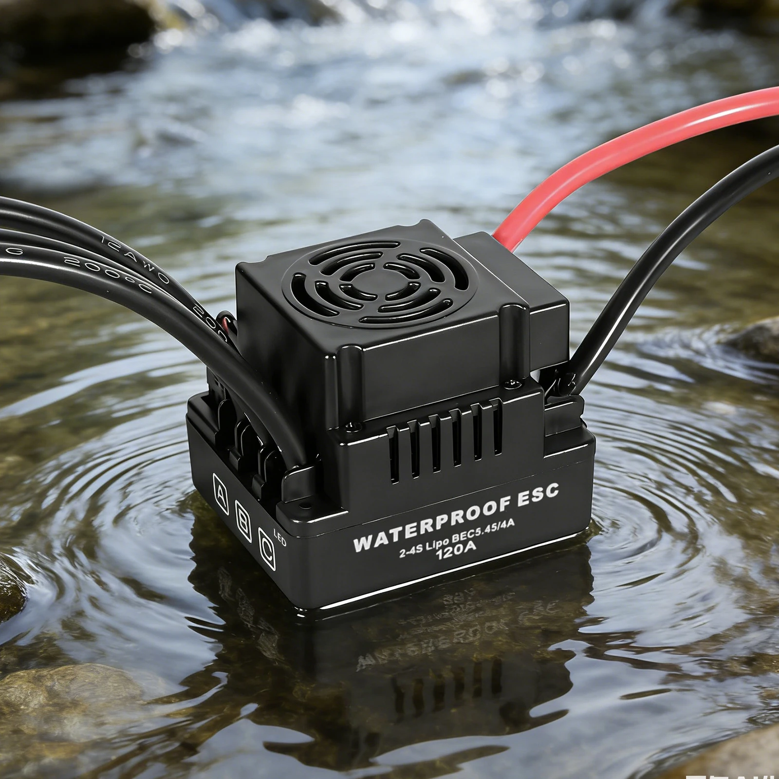 ESC 80A pour drone FPV avec carte de programmation et câbles de connexion