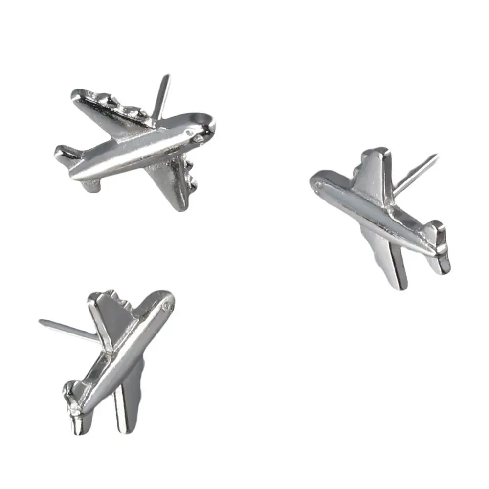 12PCS Airplane Pushpins Photo Map Thumbtacks Creative Drawing Pins Home Office Decor push pins