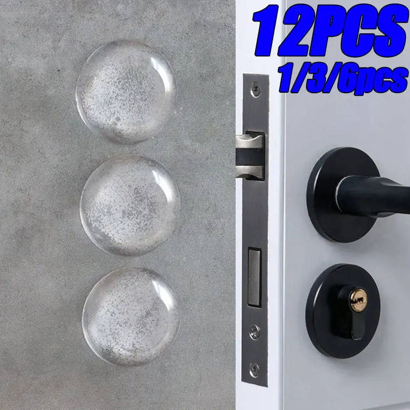 Door Stickers Self-Adhesive Anti-Collision Cabinet Refrigerator Door Rea Mute Transparent Waterproof Sticker Wall Stickers