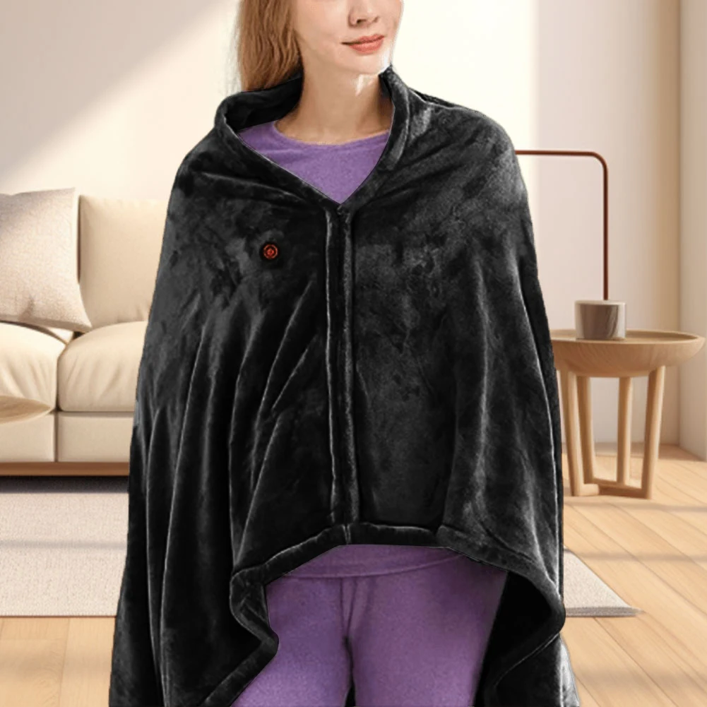 Electric Heating Body Warming Shawl Blanket Outdoor Camping Multi-fun Shawl Heating Blanket USB Charging 3 Heating Level Mattres 6