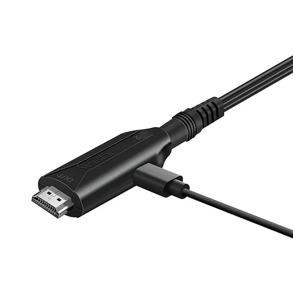 풀 HD HDMI 케이블 풀 HD 케이블 어댑터 PS2/PS1-HDMI 변환기 PS2-HDMI 호환 PS2-HDMI 어댑터 오디오 비디오 변환 케이블