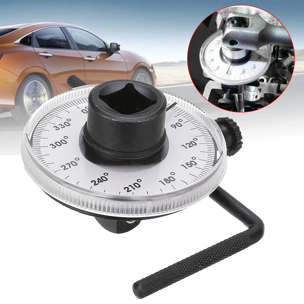 

1/2 Inch Torque Wrench Angle Gauge Tool 360° Adjustable 1/2" Drive Torque Meter With Wrench Set Professional Car Measure Tool