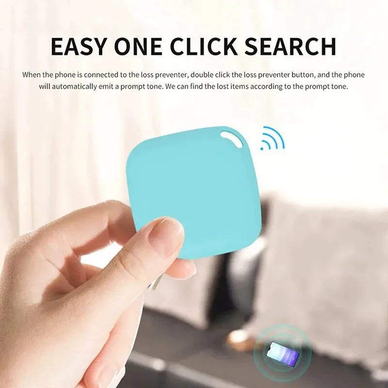 Anti Lost Tracker GPS Locator Key Finder Anti Lose Tracker Item Locator Key Chain Locator Anti Lost Locator Mini GPS Tracker Anti-Lost Pet Kids Wallet Key bag Positioning Smart Bluetooth Find Locator Tag Alarm Reminder For Ios Android
