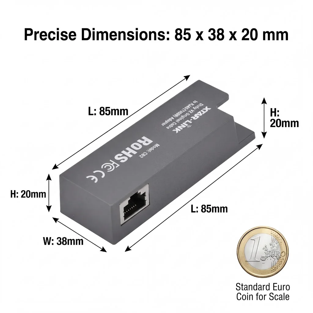 Plastic POE to RJ45 Adapter for Starlink Satellite Dish V2