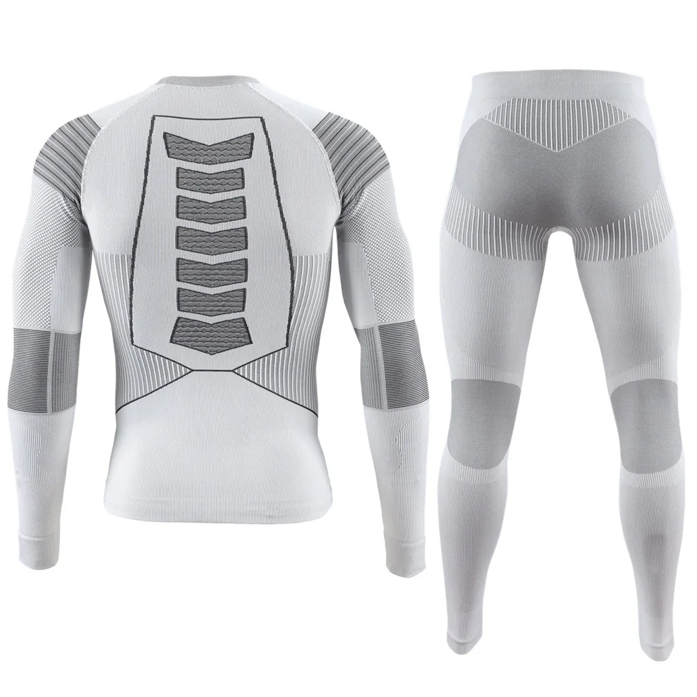 Thermal Underwear Set Men Boy Skiing Underwear Set Fitness Workout Thermal Gym Ski Snowboarding Hiking Sport Running Yoga Exercise Suit Long Johns A81