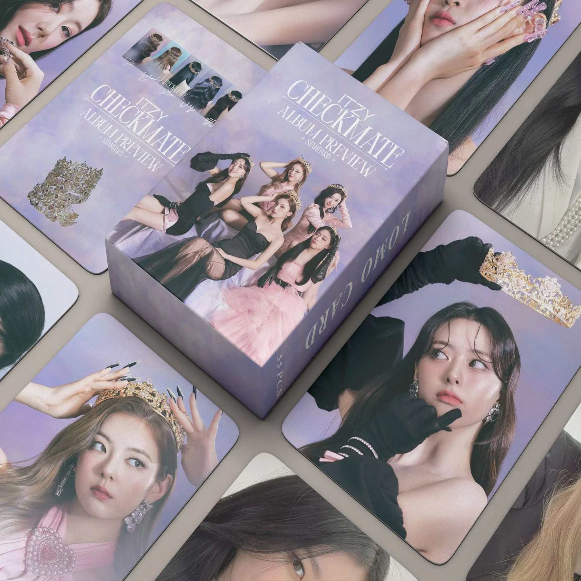 55pcs/set Kpop ITZY CHECKMATE BEST FRIENDS FOREVER Lomo Cards Greeting Season Photo album Cards Photocard Postcard Fashion hot kpop album photo card bangtan boys collection photocard self made paper cards lomo cards postcard self made photo fan gift