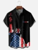 Hawaii Men's Shirt 3D Print National American Flag Short-sleeve Tops Summer Casual Men's Clothes Street fashion Shirts for boys 3