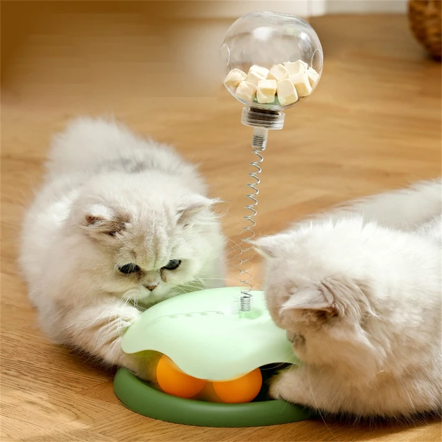 Brinquedo Giratório 360 Graus Para Gatos, Treinamento Interativo, Brinquedo  Para Exercícios, Dispositivo De Vazamento E Alimentação - Brinquedos Para  Gatos - AliExpress