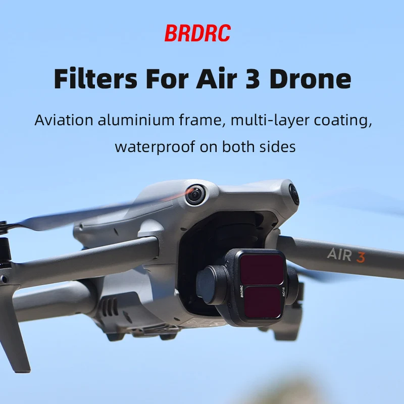 Description Picture 2 of itemBRDRC Camera Lens Filter Set for DJI Air 3 UV/CPL/ND8/16/32 Optical Glass Neutral Density Filter Kit Drone Accessories