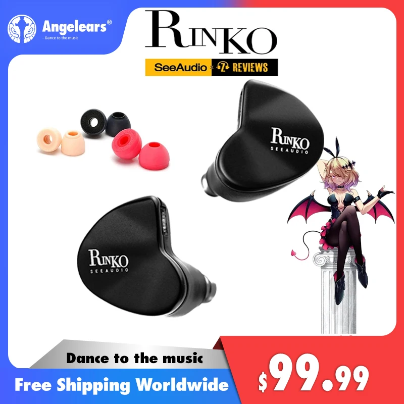 SeeAudio x Z Reviews Rinko IEM 1 Dynamic Driver+1 Planar Drivers Inear Monitors Earphones