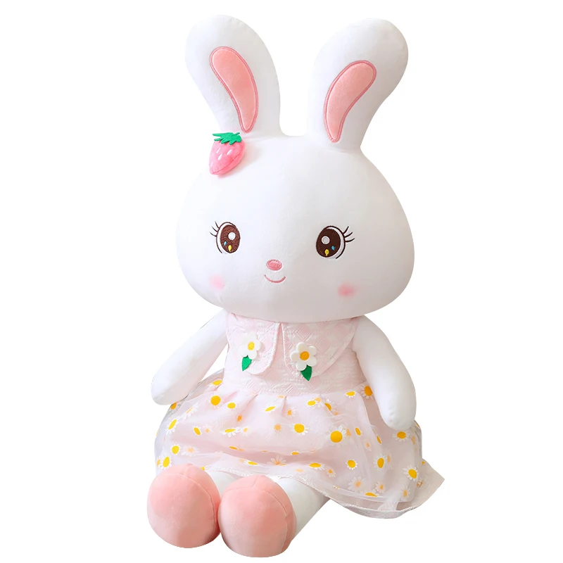 Jupe lapin en peluche, jouet doux, Animal en peluche, lapin pour enfants,  poupée de dessin animé mignon, cadeau d'anniversaire pour enfants, tendance  - AliExpress