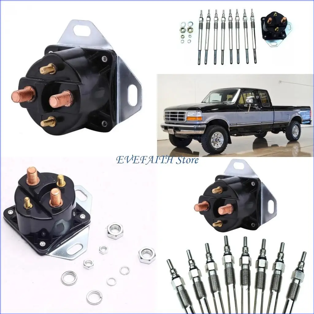 124B 글로우 플러그 릴레이 F-350 F-590 1825931C2용 솔레노이드 자기 스위치