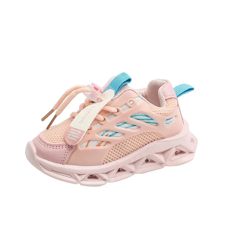 LED Baby Luminous Shoes Boys Glowing Children Sport Sneakers Kids Girls Anti-slip Toddler Mesh Shoes Led Flash Lights 1-6 Years