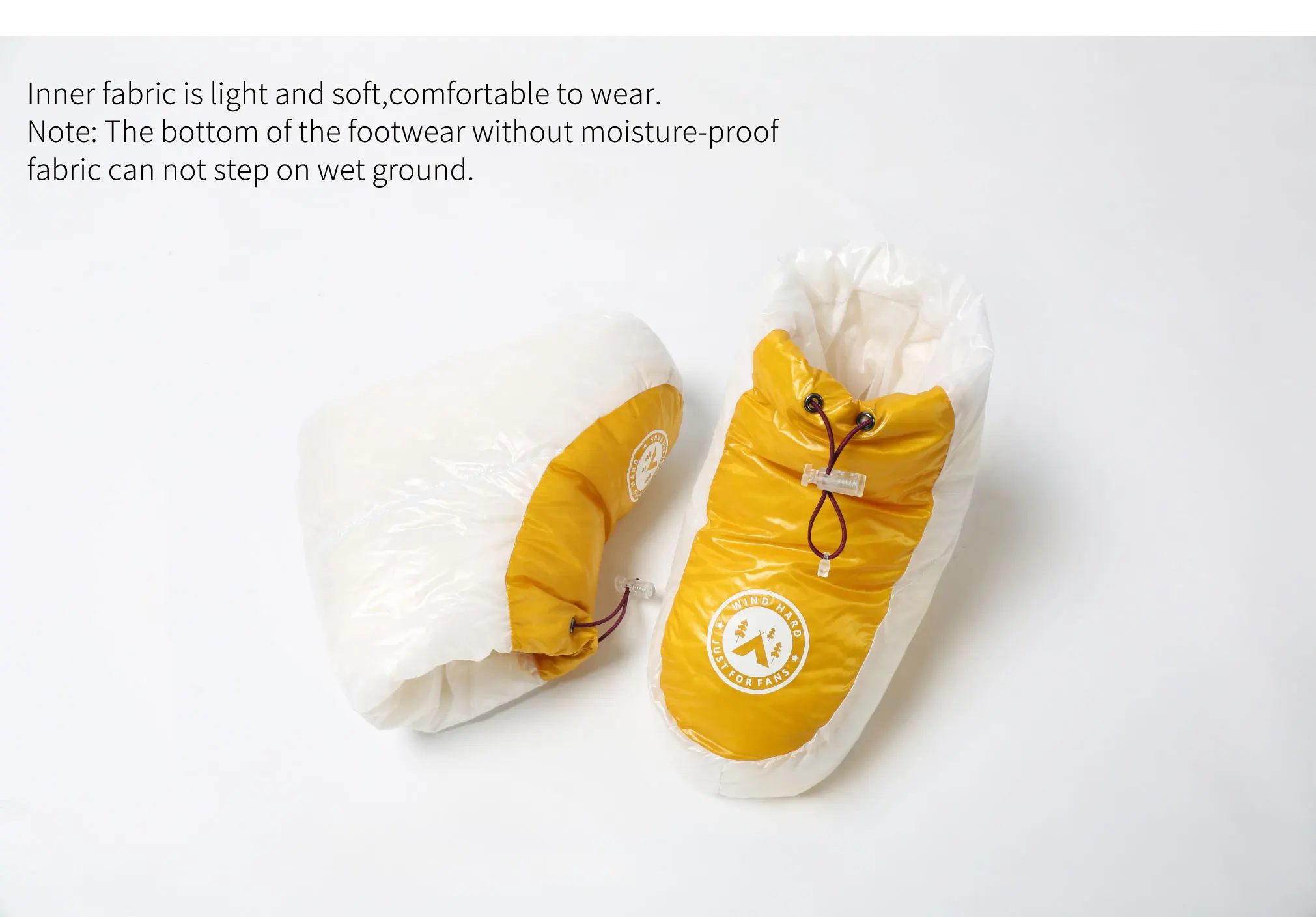 Description Picture 5 of itemAEGISMAX WIND HARD 10D 800FP Pro Down Shoes Cover Ultralight Camping Booties Outdoor Tent Slippers Sleeping Bag Foot Socks