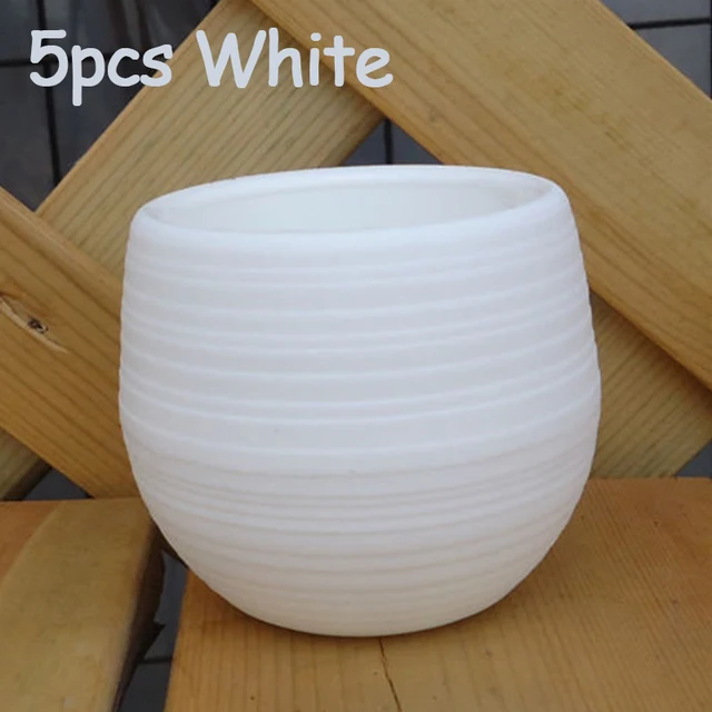 5pcs White