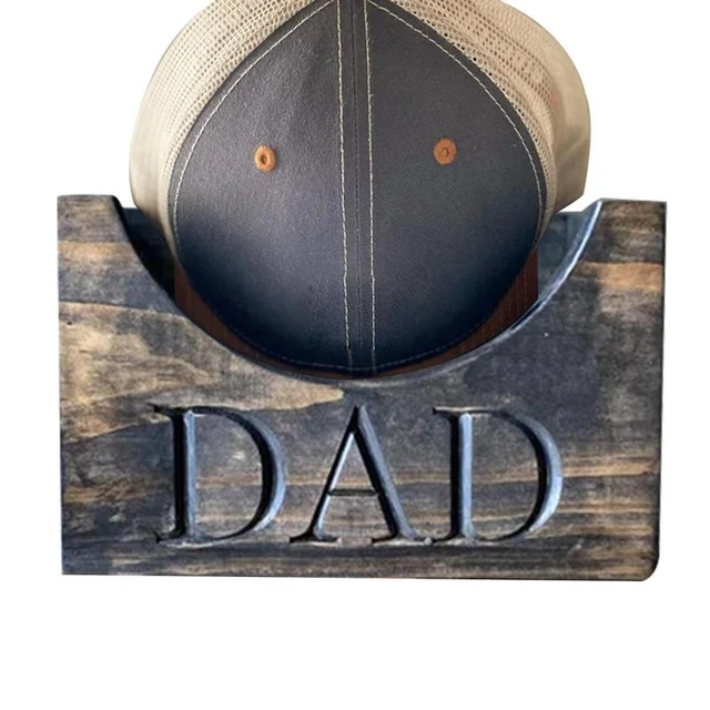 Father's Day Baseball Hat Box Wood Hat Storage Box Hat Display