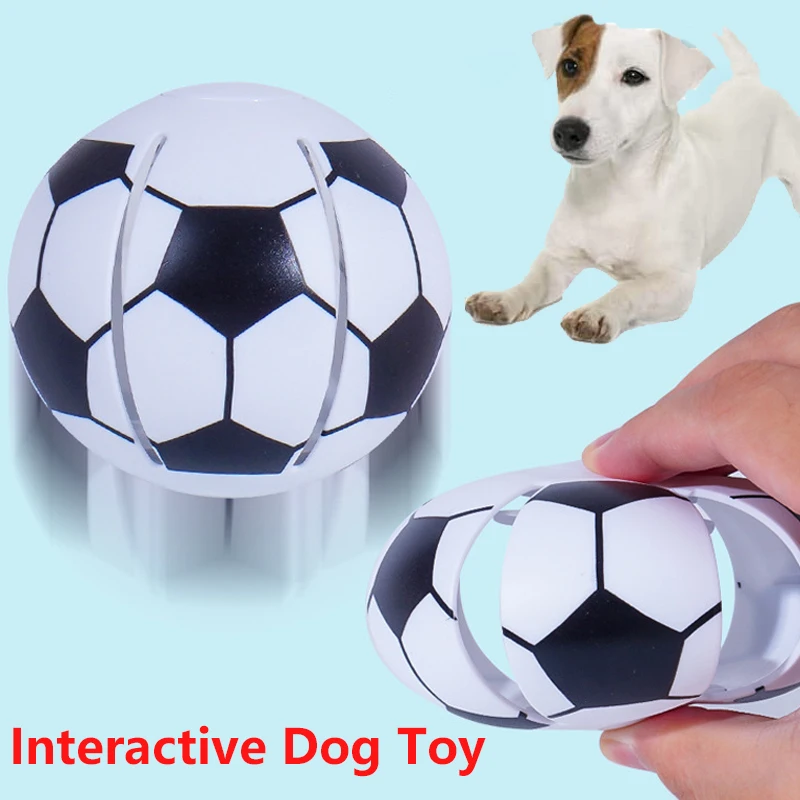 PuppyToysInteractiveBallsDogToysSaucerBallThrowingBouncyBalls