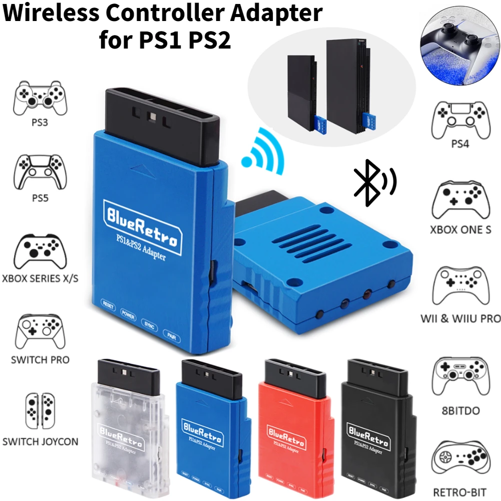 Retroscaler-Multiplayer Bluetooth Controladores Adaptador, Playstation  Consoles de Jogos, PS2, PS One, Sony - AliExpress