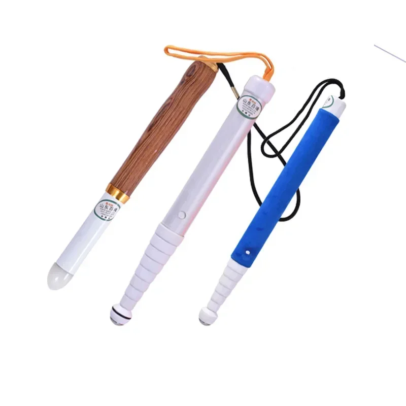 Pocket Titanium Retractable Cane 25-138cm Telescopic Trekking Pole Walking Blind Stick for The Blind Elderly Old Man Crutch