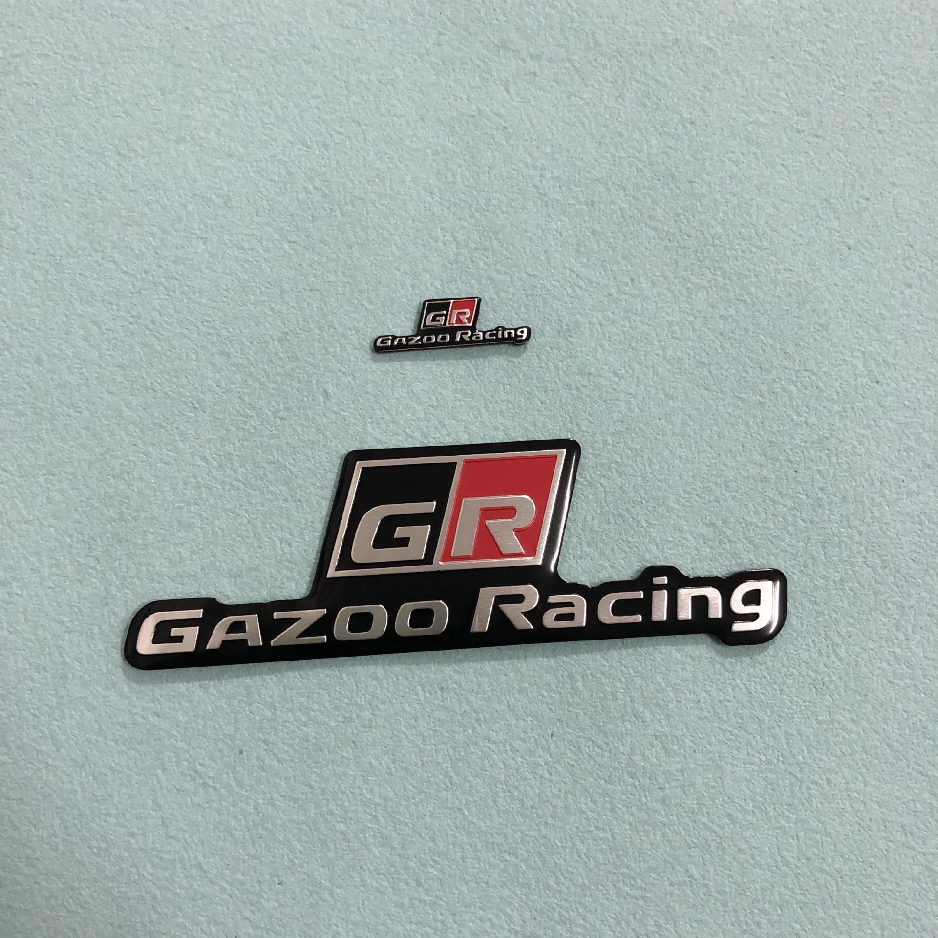 GR Logo GAZOO Racing GRSPORT Aluminium Car Emblem Stickers Decor Rear Tail Car Body Decals For Levin Corolla Camry 1X