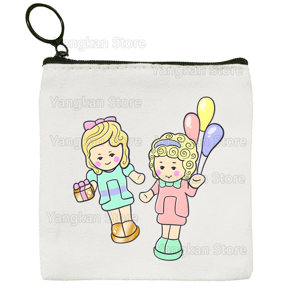 Polly Pocket Cartoon Printed Canvas Bag Design Canvas Simple and Fashionable Storage Bag