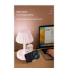 Household desk lamp socket student dormitory study eye protection bedside lamp small night light with night light charging 5