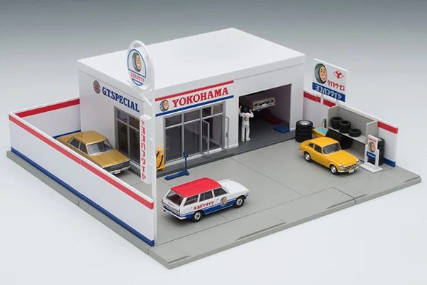

Tomytec 1:64 TLV Tomica Rama 05a Tire Shop Limited Edition Simulation Alloy Static Car Model Toy Gift