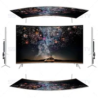 Écran TV LED incurvé de 55 pouces, télévision Ultra HD 4K, Smart TV de 55 pouces 2