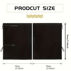 No - Drill Car Partition Curtain and Sunshade Privacy Screen (Black)