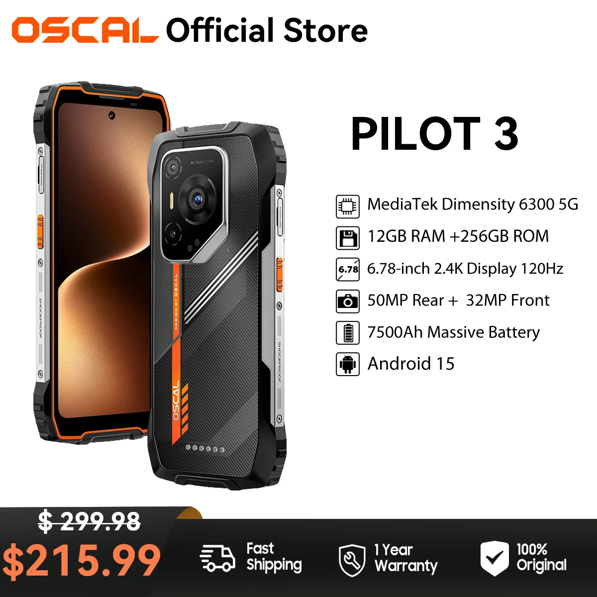 【新品】OSCAL Pilot3 simフリー スマートフォン 7500mAh OSCAL PILOT 3 発売、スペックや価格、発売日などを分かりやすく