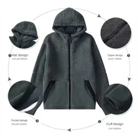 Men's Casual Lamb Wool Coat Men Woman Cashmere Fleece Jacket Warm Clothing Thick Hoodies Lovers Coat Plush and Thicken Hoodie - Image 3
