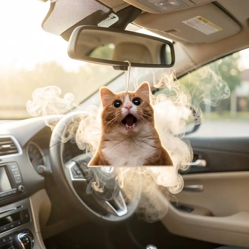 Car Air Purifier Paper 2D Scent Diffuser Natural Essential Oil Aroma Home Car Decor Accessory
