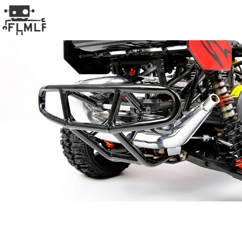 Kit Pare-Chocs Arrière Métal pour Voiture RC 1/5 HPI Baja 5B 5T 5SC