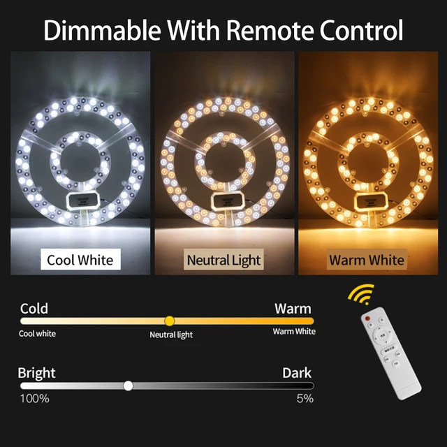 LED 패널 보드 조도 조절 천장 조명