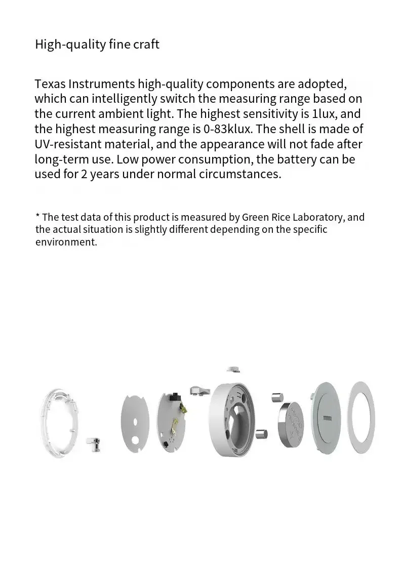 inteligente, detector de luz, controle APP por