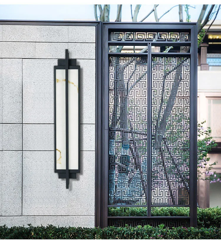 Description Picture 6 of itemOutdoor Lmitated Marble LED Wall Light AC85~265V Stainless Steel Porch Lamp Waterproof IP65 For Courtyard Street Sconce Lighting