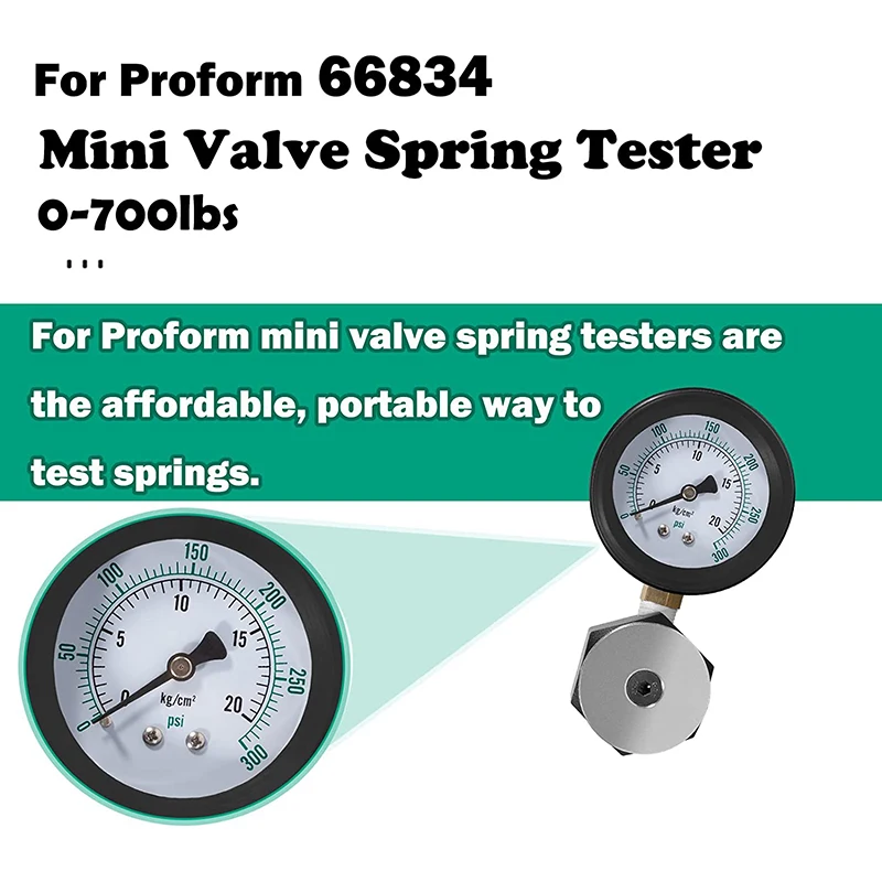 0-700 PSI Universal Mini Valve Spring Pressure Tester Gauge Alternative For Part # 66834 0-50 KG/CM2 