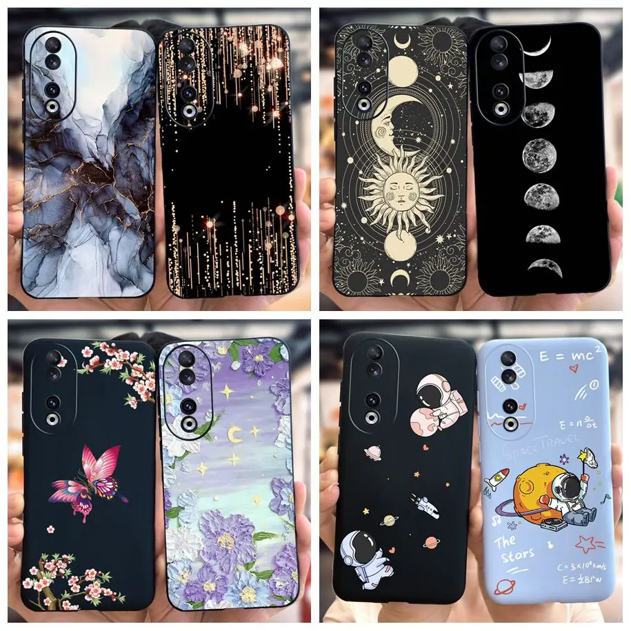Per Honor 90 Case Rea-Nx9 Cover Antiurto New Fashion Marble Flower Cover Morbida In Silicone Per Honor 90 Pro Funda On Honor90 Coque