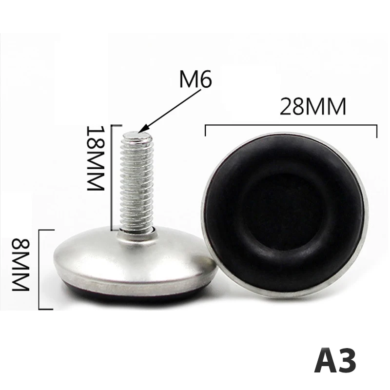 Adjustable Levelling Machine and Furniture Feet (Set of 4)