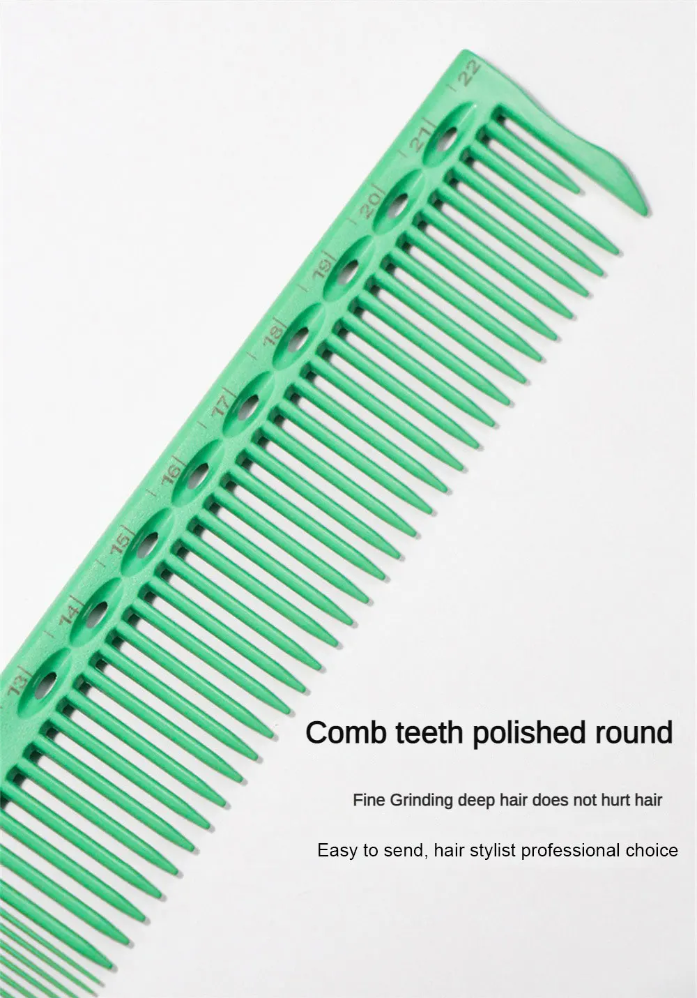 Description Picture 6 of itemInnovative Professional Hair Comb High Temperature Resistance Comb Scaled Hair Comb Styling Comb Tool Scale Ruler High Quality