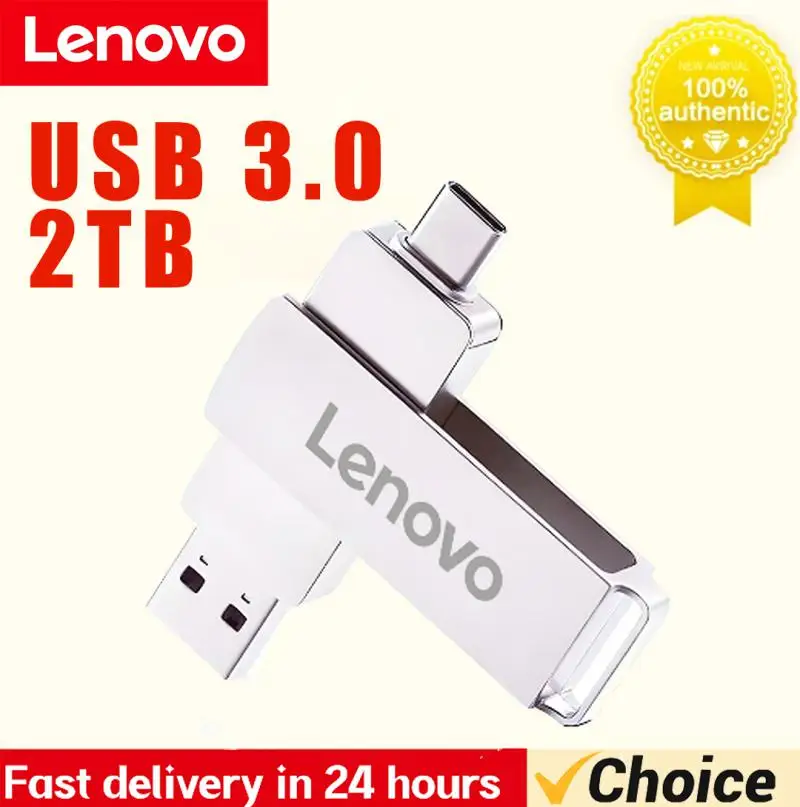 

Lenovo USB 3.0 Flash Drive OTG Pen Drive 2TB 1TB 512GB 256GB 128GB USB Stick Pendrive usb y tipo c Free Shipping
