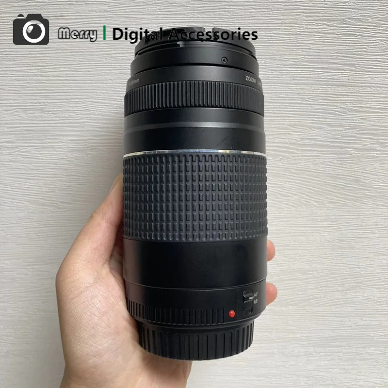 캐논 EF 75-300mm f/4-5.6 III 망원 줌 렌즈 자동 초점 카메라 렌즈 (캐논 EF 마운트 DSLR 카메라용) 95% 새 상품