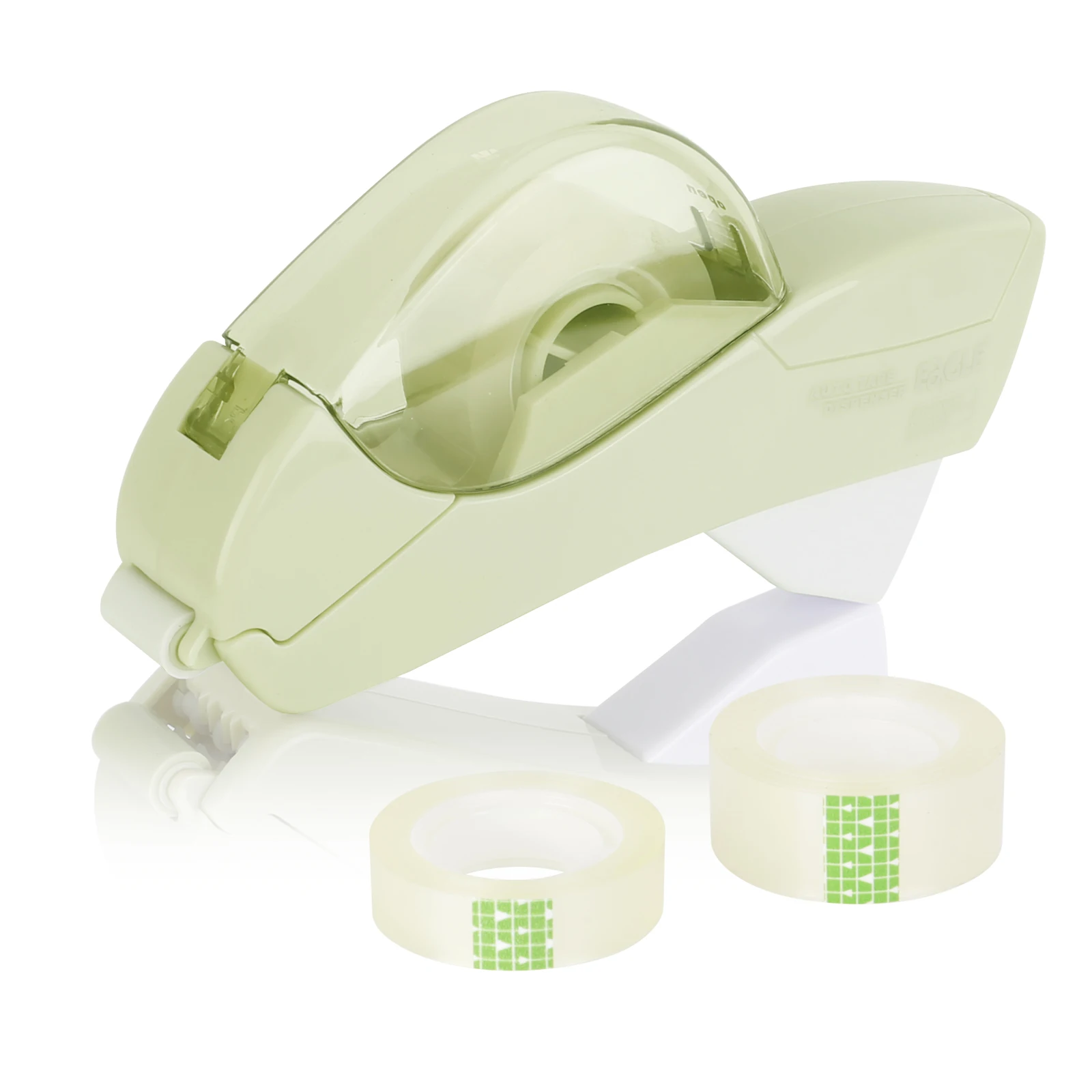Portable Handheld Tape Dispenser with Dual Refill Rolls - Ideal for Office, Home, and School Wrapping Needs
