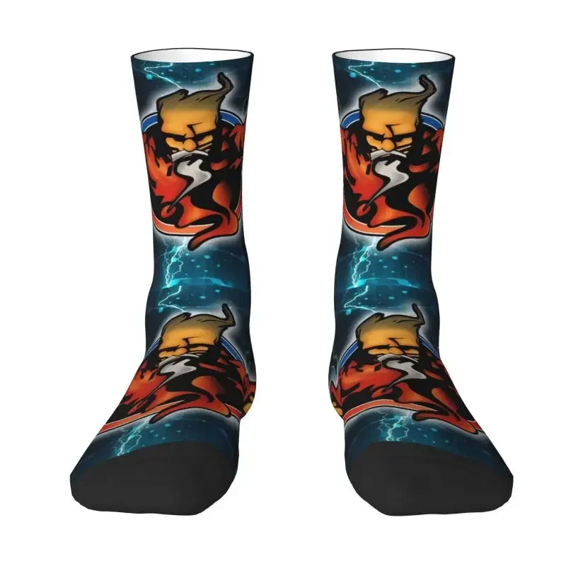 

Cute Printed Thunderdome Hardcore Socks for Women Men Stretchy Summer Autumn Winter Music Festival Crew Socks