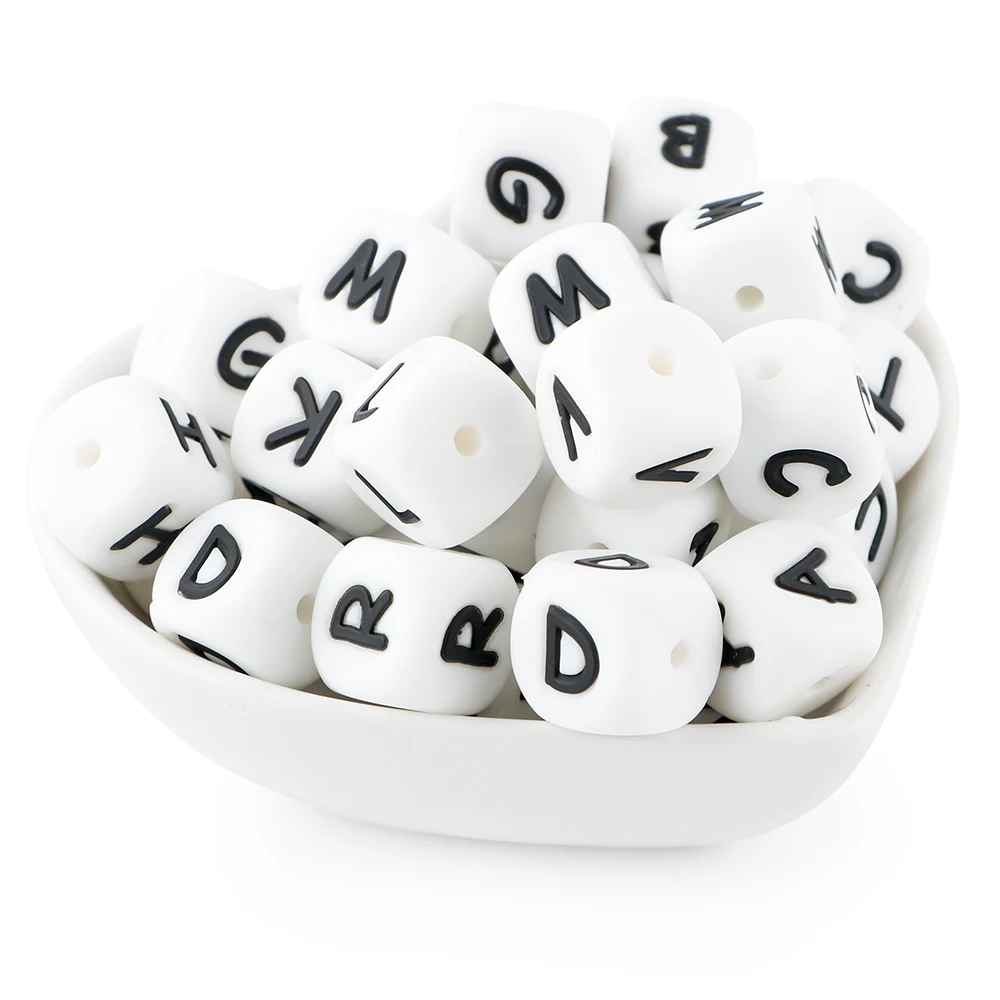 Silicon Beads 10Pcs 12MM Silicone Round Loose Food Grade for DIY Bracelet Necklace Pacifier Chain